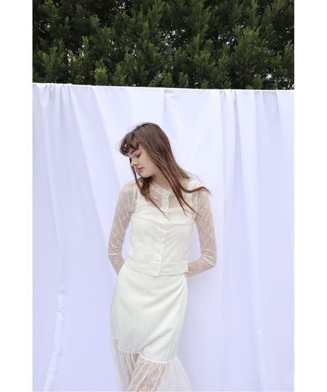 all lace aurora button cardigan