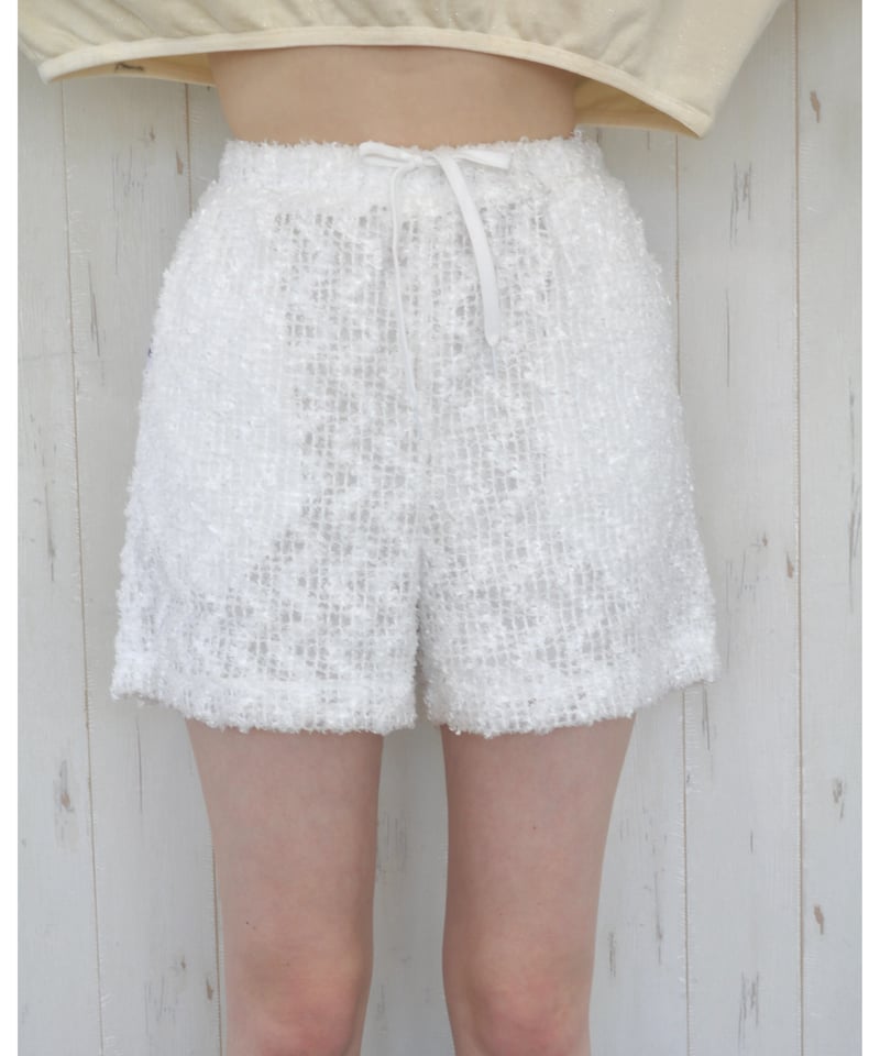 BONNElabel ruff half pants lace | BONNE