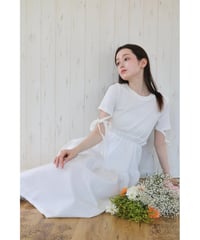 ribbon tee jaguard one-piece white