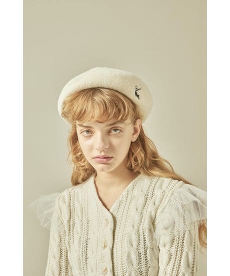 BONNE cat embroidery béret