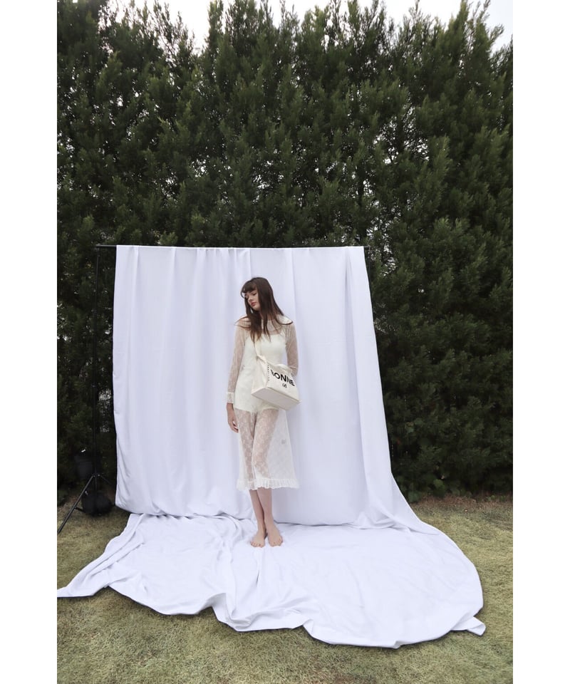 all lace long one-piece/オールレース ロングワンピース all lace frill long one-piece | BONNE