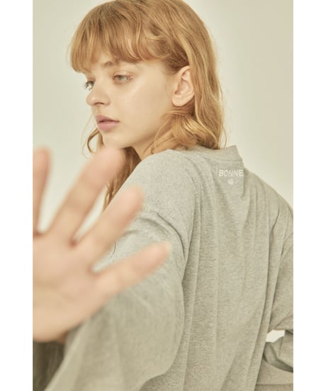 BONNE embroidery lace onepiece gray