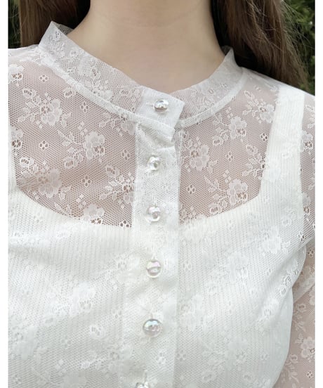 all lace aurora button cardigan