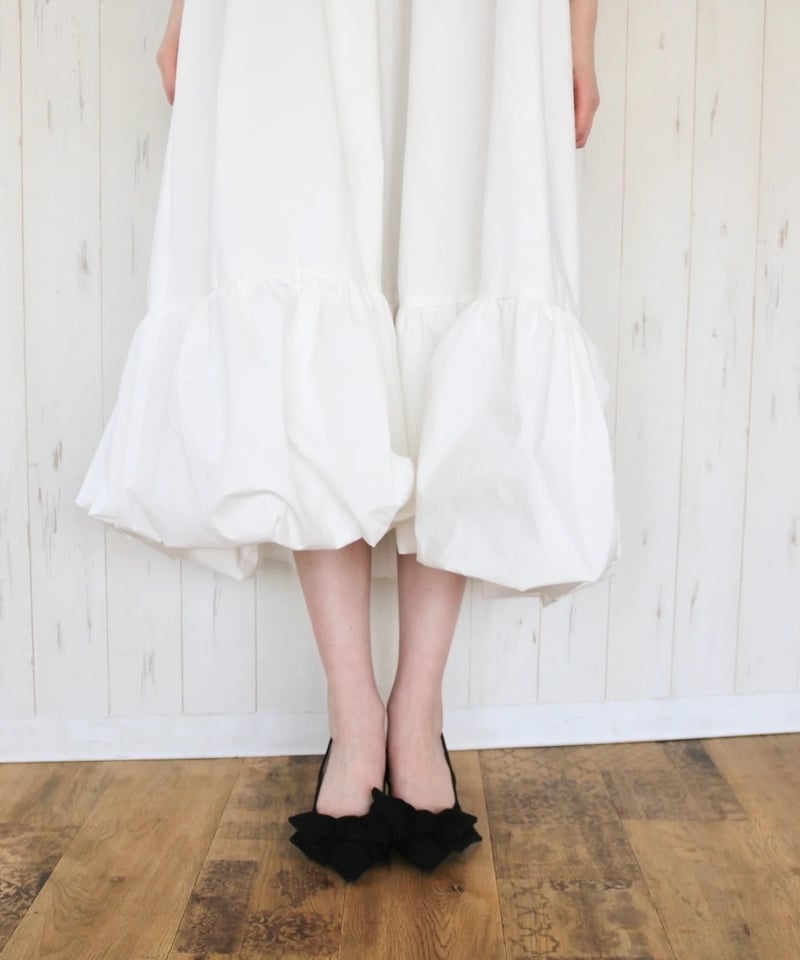 4way rose balloon one-piece white | BONNE