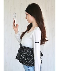 volume frill squareneck tops dot