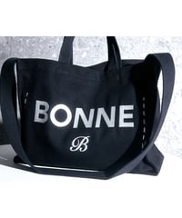 "BONNE"  tote bag black