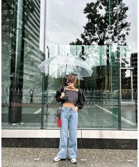 arm volume dot see-through docking blouse black
