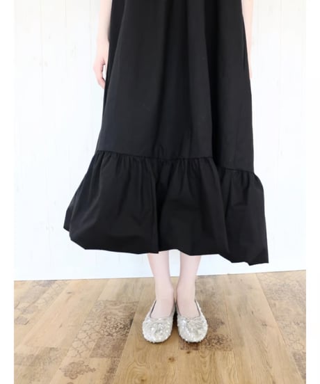 4way rose balloon one-piece black