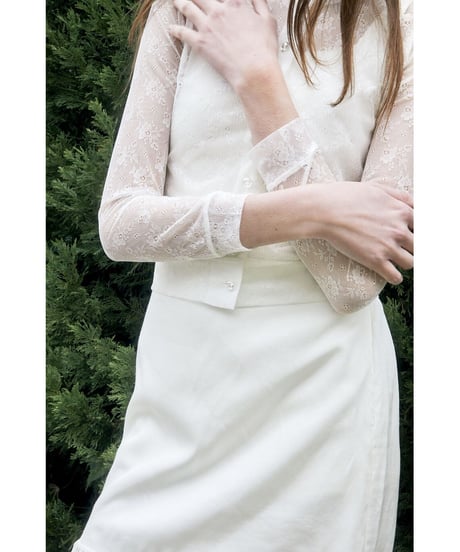 all lace aurora button cardigan