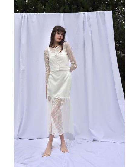 half lace mermaid long skirt