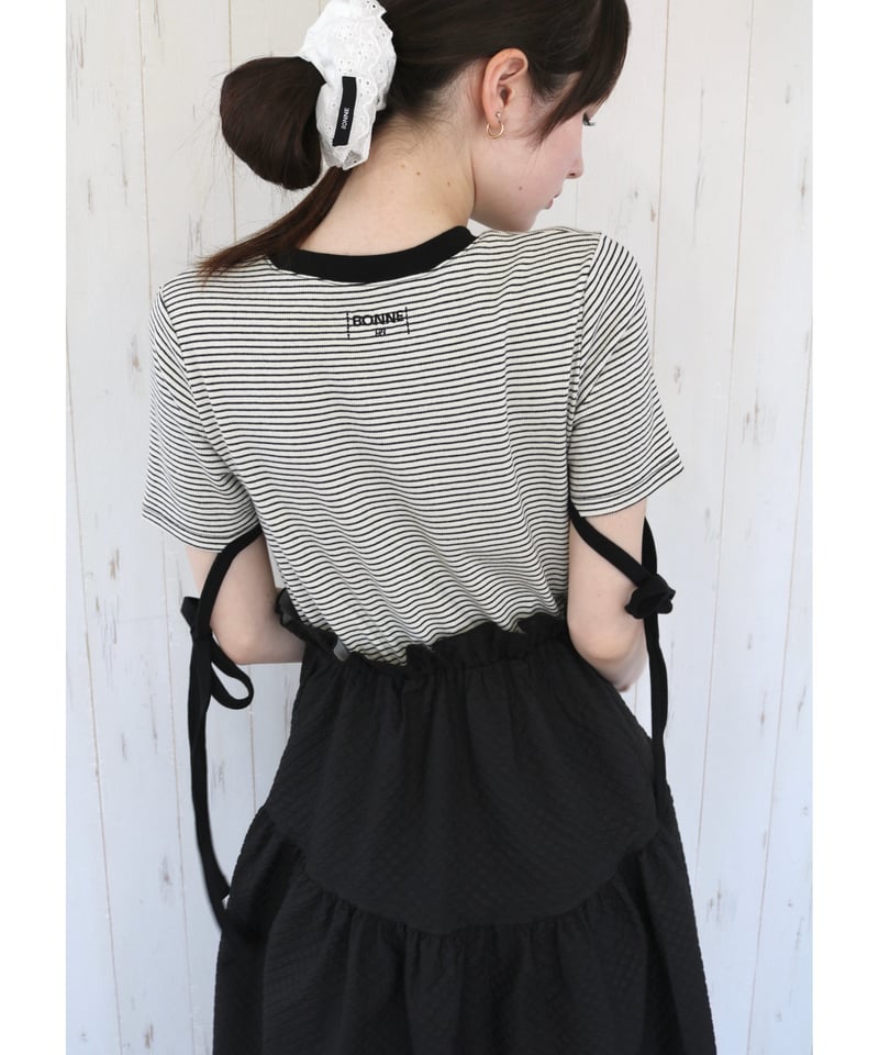 ribbon tee jaguard one-piece border | BONNE