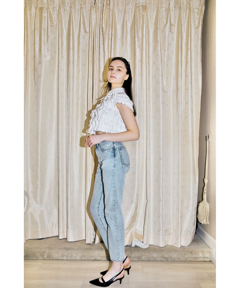 BONNE tulle frill fluffy blouse | BONNE