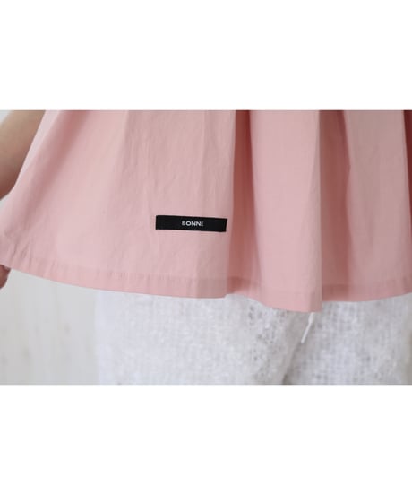 wave frill pleats tops pink