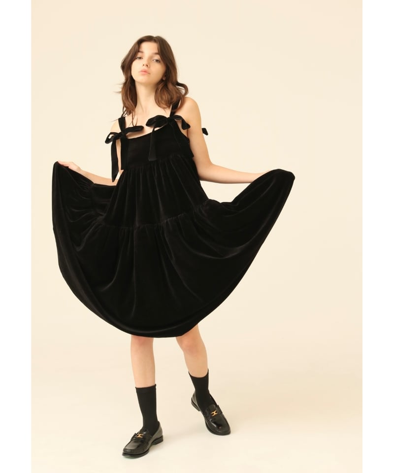 velours volume middle one-piece | BONNE