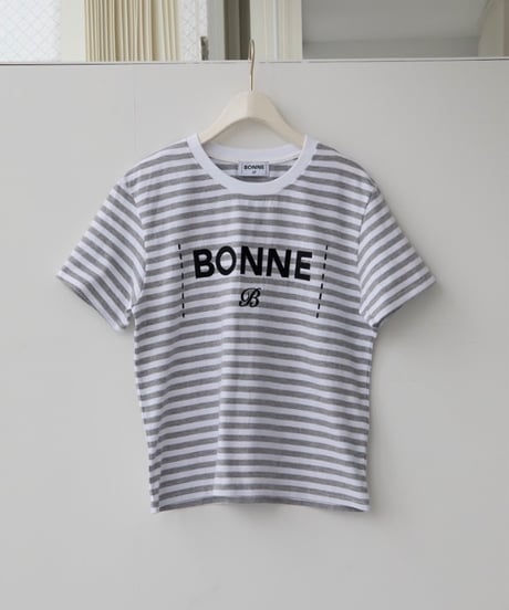 BONNE tee gray border