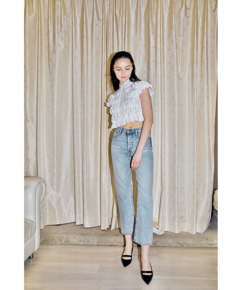 シャツ/ブラウス(半袖/袖なし) epine BONNE tulle frill fluffy blouse BONNE tulle frill fluffy blouse | BONNE