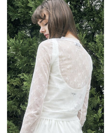 all lace aurora button cardigan