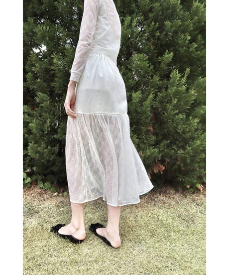 half lace mermaid long skirt
