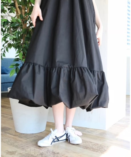 4way rose balloon one-piece black