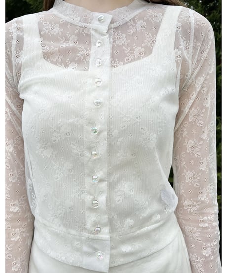 all lace aurora button cardigan