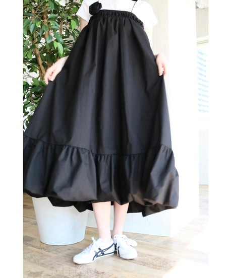 4way rose balloon one-piece black
