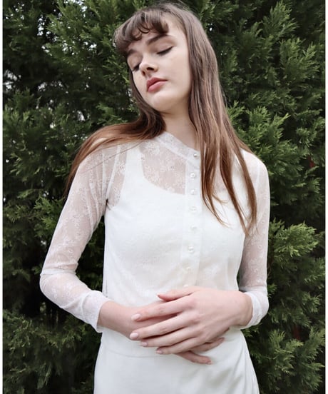all lace aurora button cardigan