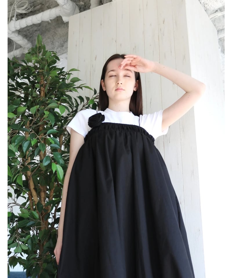 nala Linen like balloon tops ブラック4way nala Linen like balloon tops ブラック4way 【公式通販】