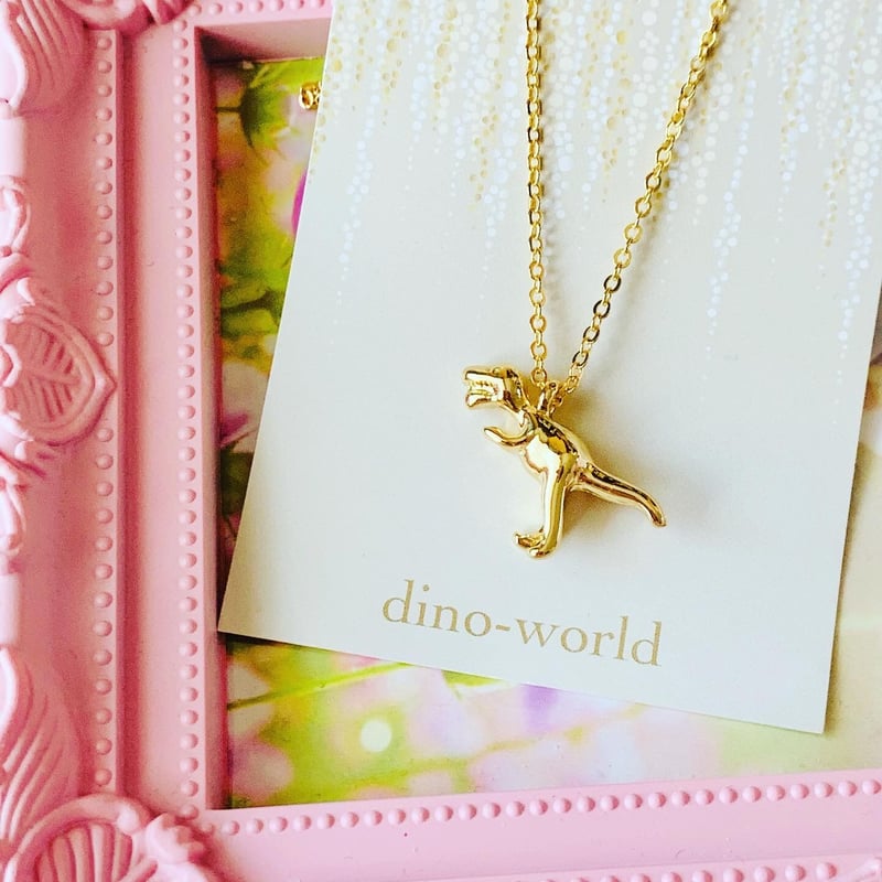 K16gp 恐竜ネックレス（ティラノサウルスネックレス） | dino-world
