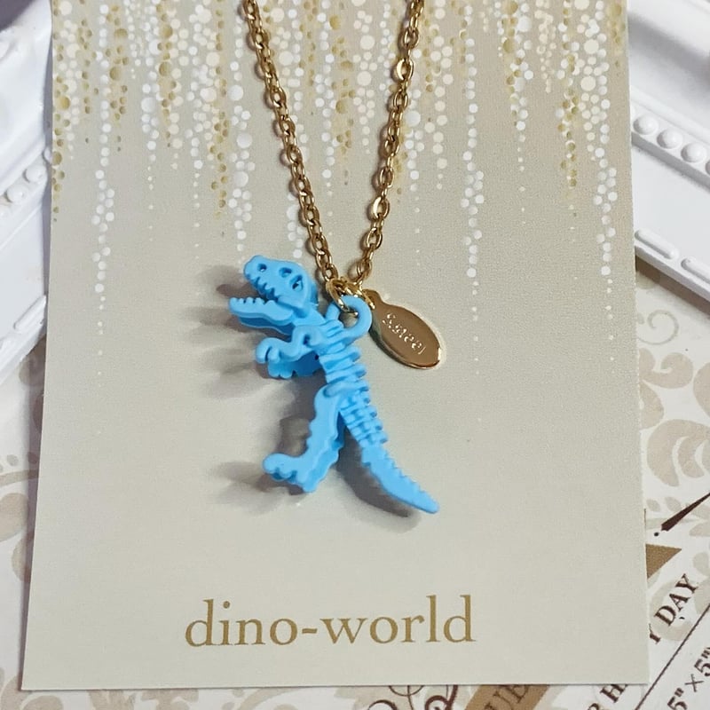 恐竜骨格ネックレス (ゴールドチェーン) | dino-world 恐竜骨格ネックレス (ゴールドチェーン) | dino-world
