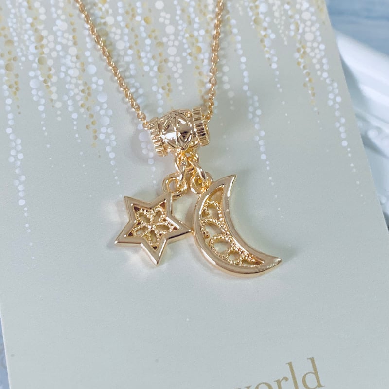 ミニー♪商品 月と星のネックレス 月と星モチーフネックレス | dino-world