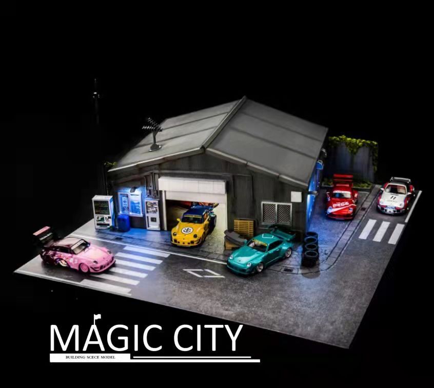 Magic City 1/64 ジオラマシリーズ RWBワークショップ | トレジャー