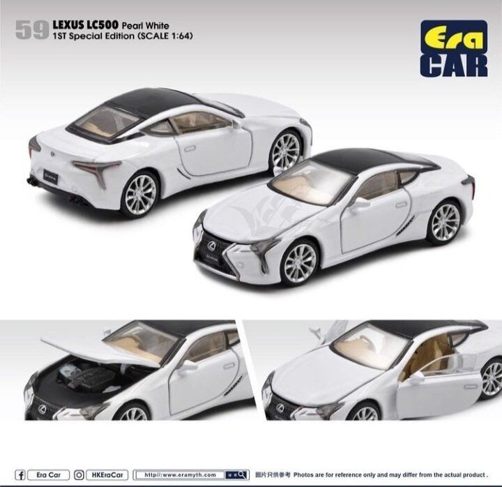 初回特別仕様】 Era Car 1/64 #59 レクサス LC500 パール