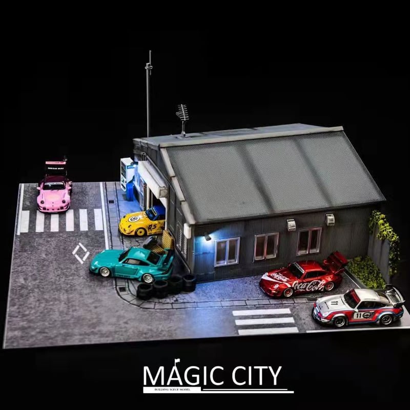 Magic City 1/64 ジオラマシリーズ RWBワークショップ | トレジャー