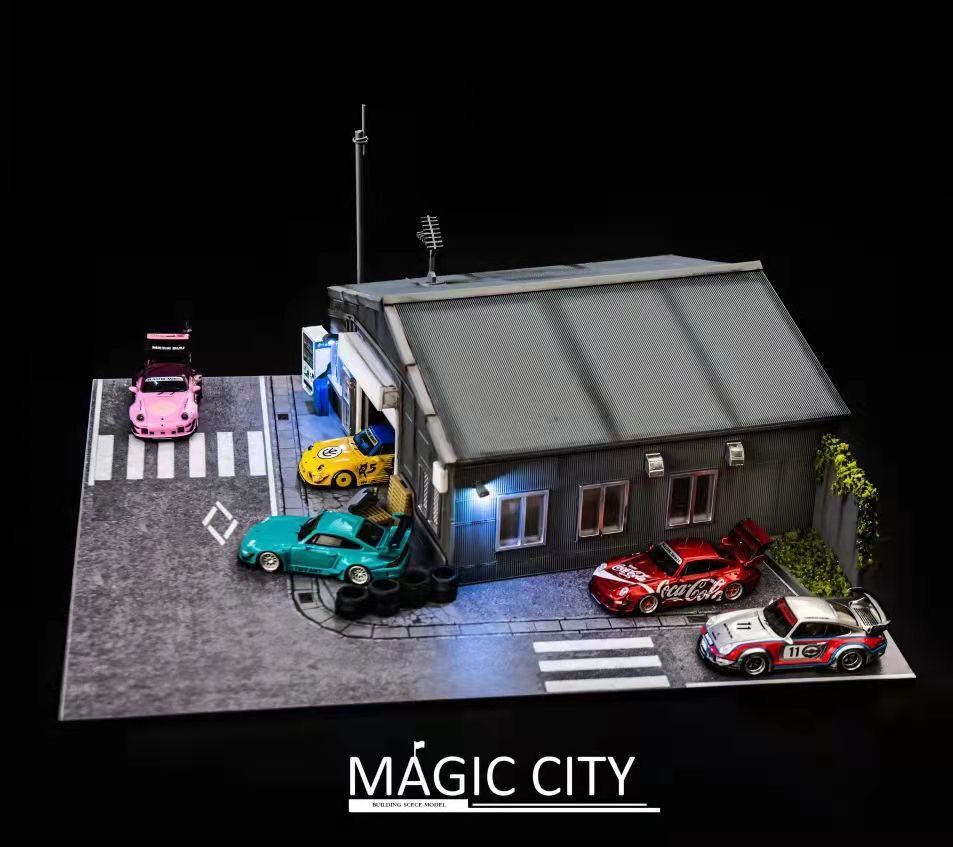 Magic City 1/64 ジオラマシリーズ RWBワークショップ | トレジャー