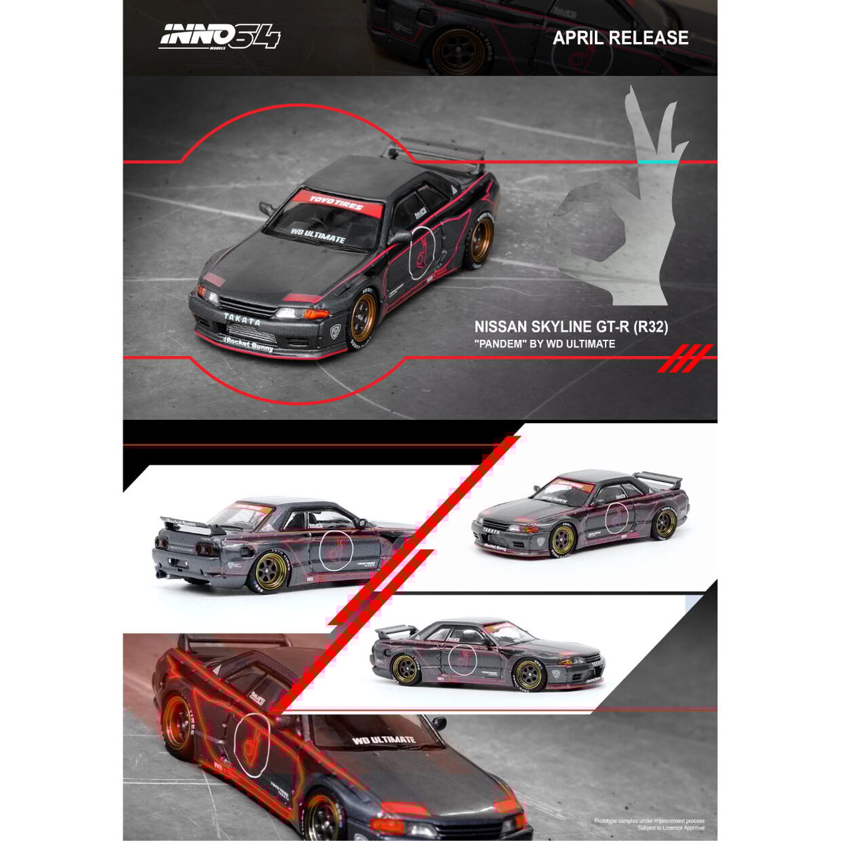 Inno64 1/64 NISSAN SKYLINE GT-R R32 