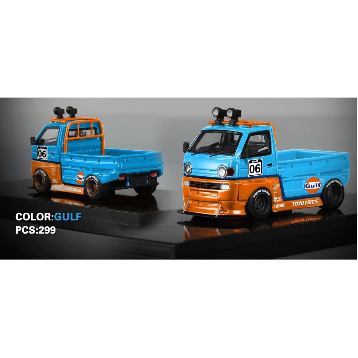 1/64 YM MODEL スズキ　キャリー　フーニガン D12 ガルフ 1/64 YM Model Suzuki Carry Hoonigan Pandem D12 Limited to