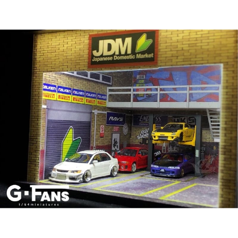 G・FANS 1/64 ジオラマシリーズ JDM整備店 | トレジャー・キラーズ