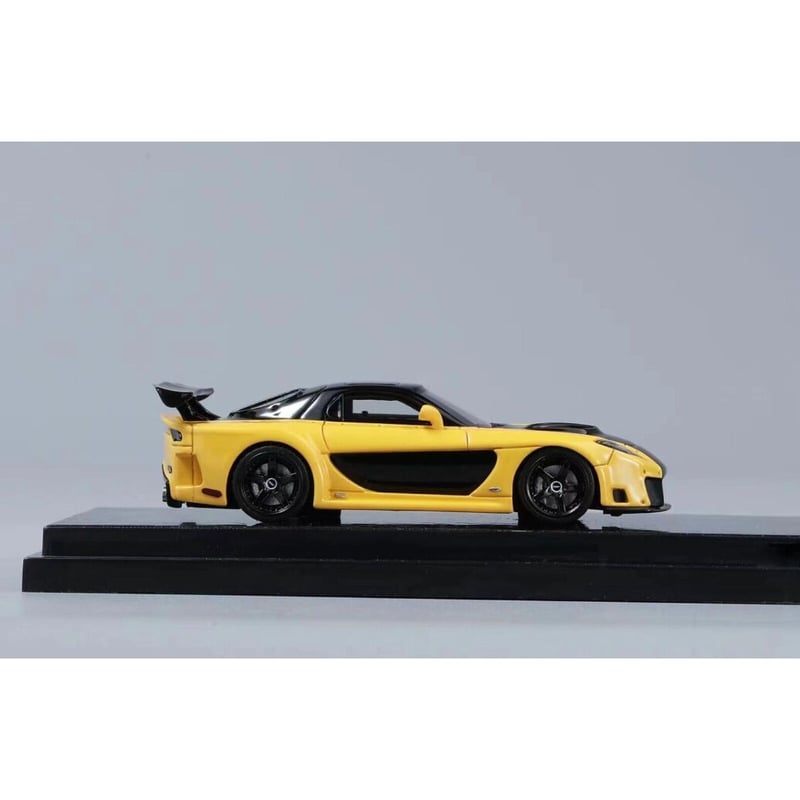 ミニカー ym model rx-7 1/64 YM Model Mazda RX-7 Fortun 7 VeilSide in Yellow 299
