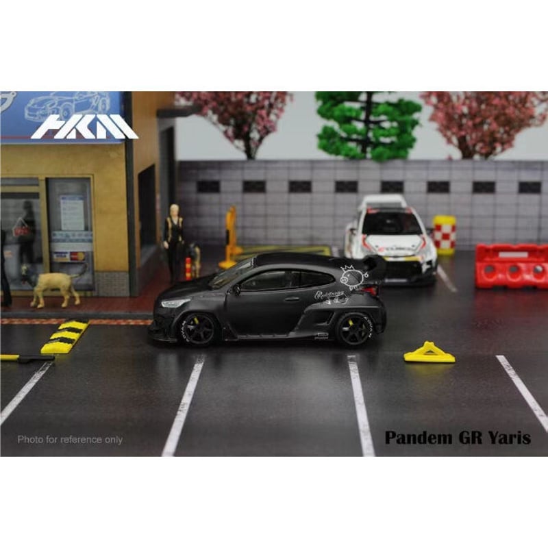 HKM パンデム GR ヤリス 1/64 マットブラック HKM 1/64 トヨタ GR ヤリス パンデム ロケットバニー仕様 マット