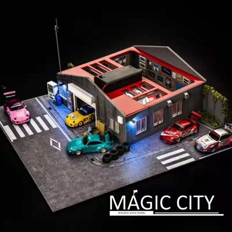 Magic City 1/64 ジオラマシリーズ RWBワークショップ | トレジャー