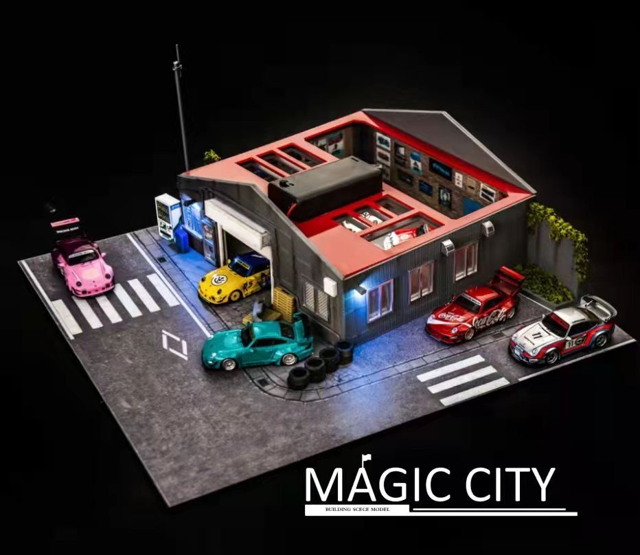 Magic City 1/64 ジオラマシリーズ RWBワークショップ | トレジャー