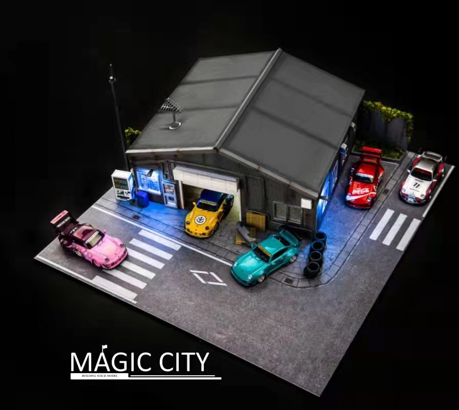 Magic City 1/64 ジオラマシリーズ RWBワークショップ | トレジャー