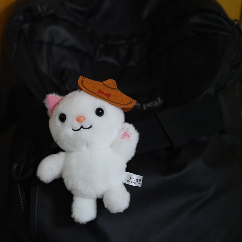 ぬいぐるみキーホルダー おけさ猫 | 人魚の宝箱【SEA GLASS CANDY】