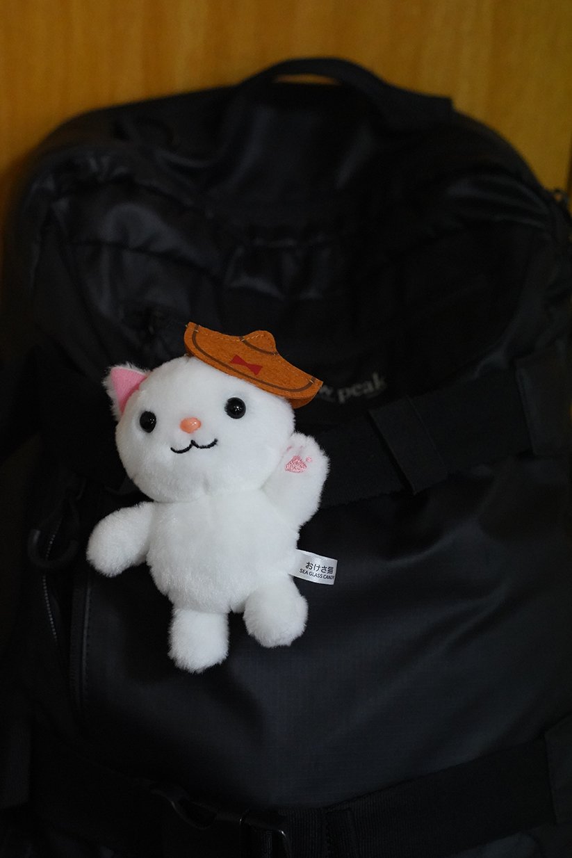 ぬいぐるみキーホルダー おけさ猫 | 人魚の宝箱【SEA GLASS CANDY】