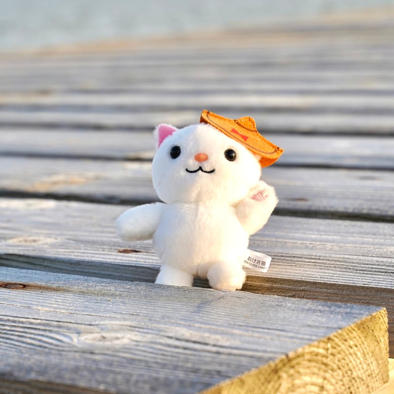 ぬいぐるみキーホルダー おけさ猫 | 人魚の宝箱【SEA GLASS CANDY】