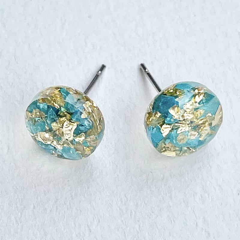 14kgfピンクカラーオパール浮き輪ピアスvegagift