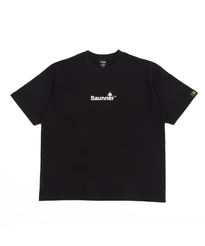 SaunnerロゴTシャツブラック（TTNEコラボ） | SeaSaunaShack STORE