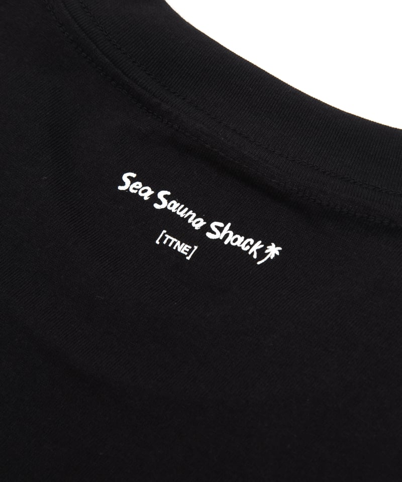 SaunnerロゴTシャツブラック（TTNEコラボ） | SeaSaunaShack STORE