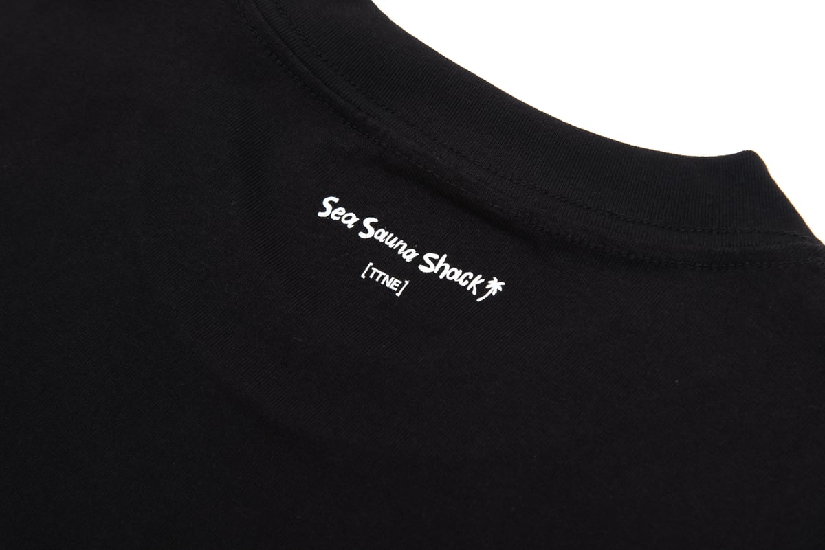 SaunnerロゴTシャツブラック（TTNEコラボ） | SeaSaunaShack STORE
