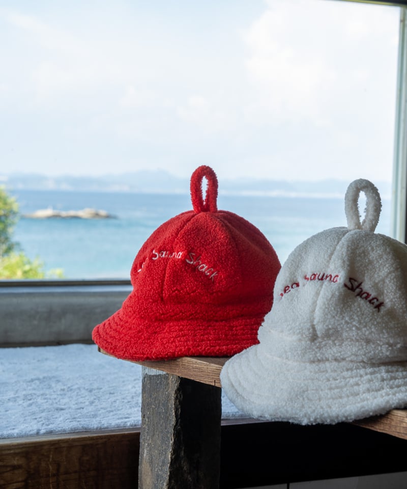 SSS ボアサウナハット（赤） | SeaSaunaShack STORE